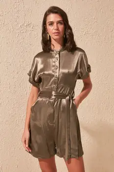 

Trendyol Belted Satin Jumpsuit TWOSS20TU0089