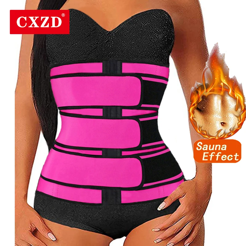 

CXZD Women Shapewear Waist Trainer Thermo Sweat Belt Sheath Belly Reducing Shapers Workout Trimmer Corset Fitness Modeling Strap