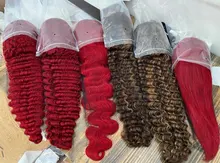 Rojo profundo onda peluca con malla frontal Pre arrancado brasileño cabello humano peluca con malla frontal rojo blanqueado nudo Real 13x4 Peluca de encaje con cabello de bebé