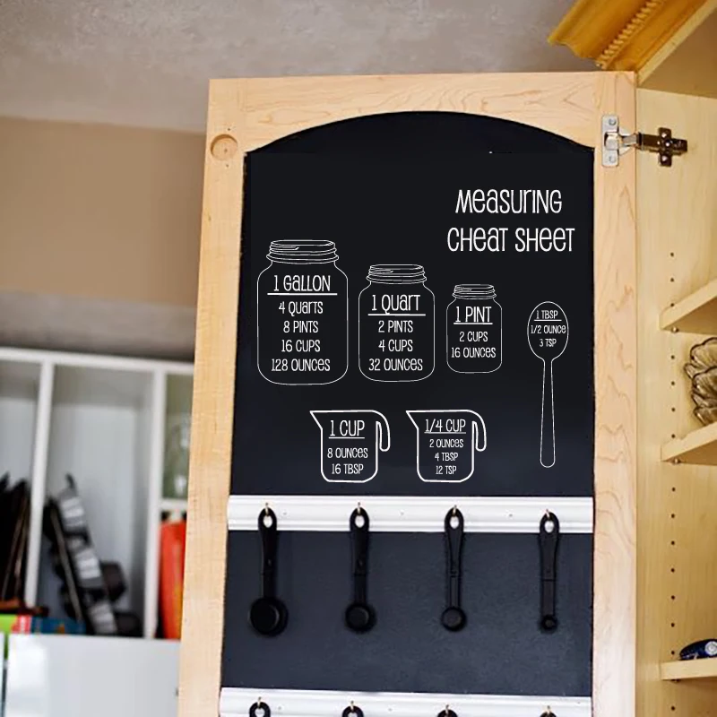 Measurement Cheat Decal Kitchen Wall Decor