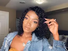 Curlymax onda profunda tiempo Hd transparente 13x6 frente de encaje pelucas de cabello humano Pre arrancado de agua brasileña Frontal rizado pelucas para mujeres
