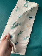 [Simfamily]-Manta suave 100% algodón para bebé, saco de dormir para bebé, funda para cochecito, colchoneta de juego, muselina, 1 pieza