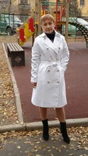 Trench-Coat Female Vintage White Winter Women Double-Breasted Long Solid Slim for Sashes