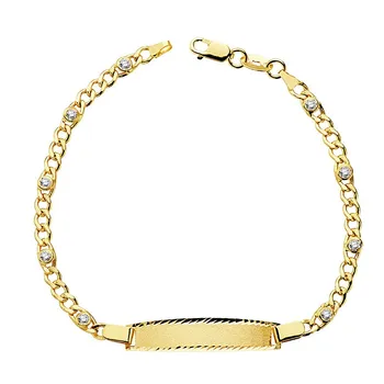 

Slave 18k gold hollow zircons. 17cm. [AB4188GR] -Customizable-RECORDING INCLUDED IN THE PRICE