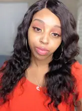 Pelucas de cabello humano indio para mujeres negras, pelo de onda profunda 4x4 con cierre de encaje, densidad de 180, línea de cabello Natural prearrancado