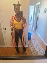 Pants Trousers Bottoms Kgfigu High-Waist Women Skinny Female Casual-Style Stripe Straight