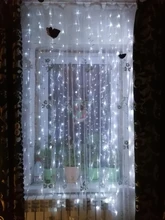 LED Garland Curtains Usb-Power-Fairy-Lights Christmas-Decoration Living-Control Remote