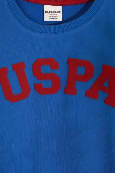 Синий Uss. POLO ASSN. Простая Толстовка - Цвет: Синий