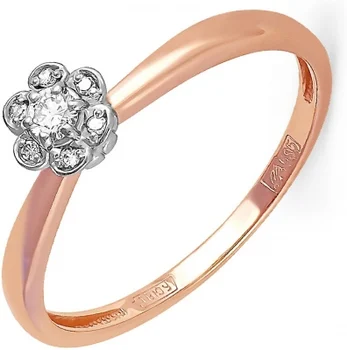 

Kabarovsky ring with 7 diamonds in red gold