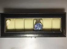 Caja de almacenamiento de reloj de cuero PU para hombre, organizador mecánico con 2/6/10/12 ranuras, expositor de relojes, Cajas de Regalo de joyería