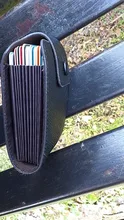 Tarjetero de cuero para hombre y mujer, cartera con carcasa para tarjetas, tarjetero para tarjetas bancarias