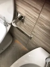 Juego de accesorios de acero inoxidable para el baño, set del hogar de toallero cromado pulido, soporte de papel higiénico, gancho de barra de toalla