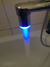 Zhangji Baño Led grifo aireador movido por agua ducha LED grifo Luz de ahorro de agua de la cocina de aireador 1/3/7 5 color elección