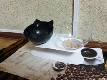 Cat-Bowls Products Pet-Food Raised-Stand Pet-Supplies Cats-Dogs-Feeders Non-Slip Double