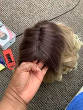 Bob corto-peluca sintética Afro rizada para mujeres negras, pelo rubio miel ombré, alta temperatura,