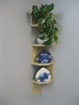 

Bookcase corner Wood Mod.20 ZIG-ZAG 4 Shelves high: 108 Cm. Background: 20 Cm. Width: 20 Cm collection tracks NATURA