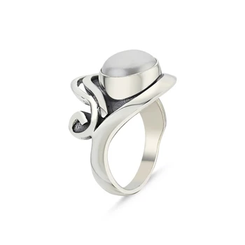 

Silver 925 Sterling Pearls of Handwork Ring