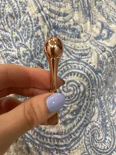 Rodillo de masaje para ojos, aplicador de Crema para Ojos, espátulas cosméticas, cuchara Facial antiarrugas, herramienta de cuidado de adelgazamiento Facial de aleación dorada, 1 ud.