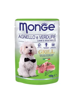 

Monge dog grill pouch пауч dog (a pieces in sauce), pork, 24*100 YY