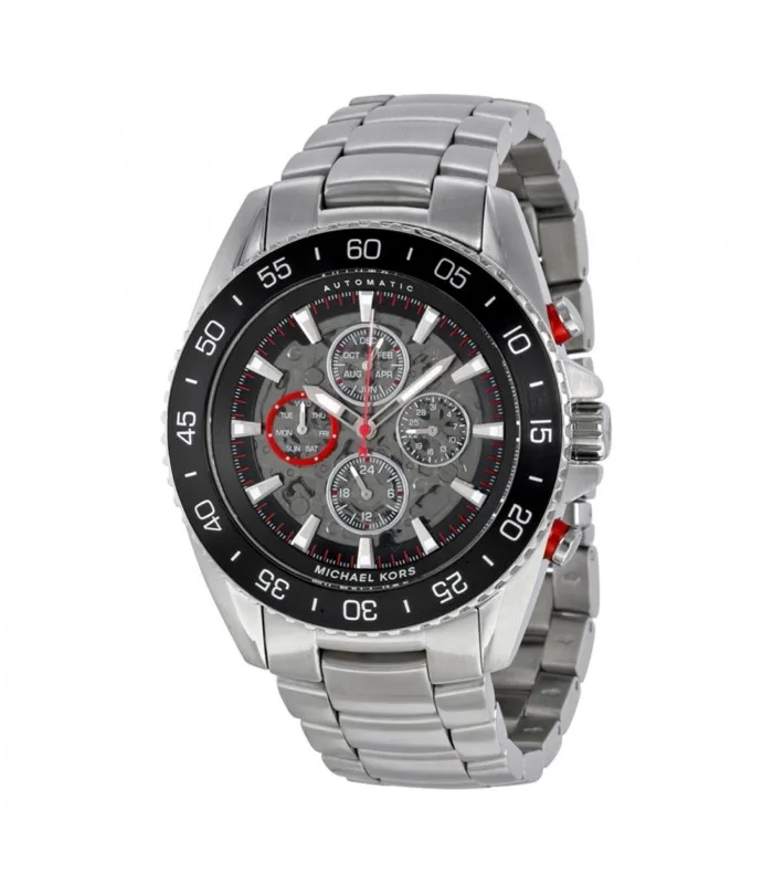 MICHAEL KORS WATCH JETMASTER CHRONO AUTOMATIC STEEL MK9011
