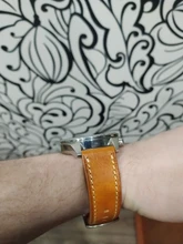 MAIKES-correa de cuero genuino para reloj, 20mm, 22mm, 24mm, accesorios para relojes DW, Galaxy Watch Gear s3