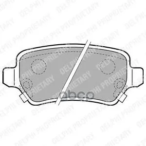 Колодки Тормозные Opel Astra G/H/Zafira A Задние Delphi Lp1717 Delphi арт. LP1717