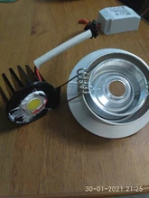 Spot-Light Ceiling-Lamp Led-Decoration Led Dimmable DBF Body-Recessed Black/white COB