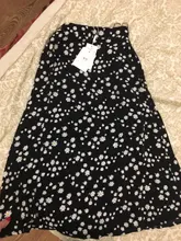 Spring Skirts Bottom A-Line Floral-Printed MISHOW Elegant Fashion Women Female Mid-Calf