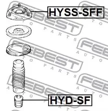 Bump shock absorber Hyundai Santa Fe 06-12 before. right/lion. Febest hydsf |