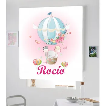 

Blind Iroa customizable Digital Balloon Girl I ROLLER BLINDS TRANSLUCENT PERSONALIZED WITH NAME! (100X170)