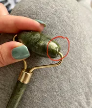 Rodillo masajeador Facial de piedra de Jade Natural, conjunto de rascador de Gua Sha verde, herramientas adelgazantes de belleza, 2 unidades