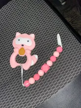 Joepada collar dentición bebé precioso Koala búho caballo del bebé mordedor Molar juguete para regalo mapache perlas de silicona de grado de alimentos