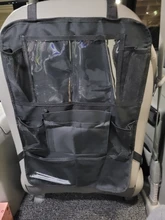 Bolsas de almacenamiento multifunción para bebés, bolsa de almacenamiento de coche, asiento trasero, organizador de tela Oxford, color negro, 2 uds.