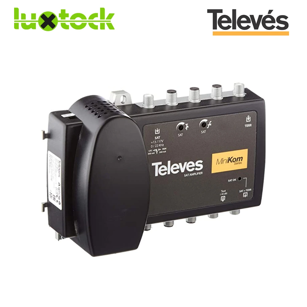 Amplificador de vivienda CEI 3 salidas (2+TV): VHF/UHF - LTE790 Ready -  TELEVES 552840