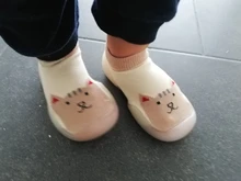 Zapatos antideslizantes para niños, Calcetines antideslizantes de algodón para recién nacidos, con suela de goma, calcetines para interiores de dibujos animados