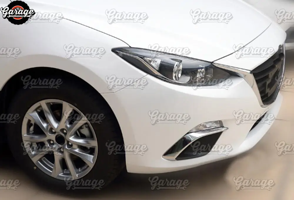 Полоски на передние противотуманные фары для Mazda 3- ABS пластик литье 1 комплект/2 шт украшение автомобиля Стайлинг