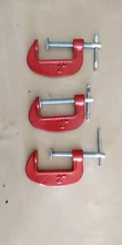 Iron Metal-Clamping Woodwork Adjust 25mm-100mm Heavy-Duty for Pads Soft-Jaw Red 1/3inch-c/W