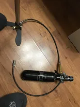 Refill-Adapter Charging-Valve Air-Filling-Station M18x1.5 400bar with 6000psi-Gauge 50cm