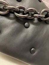 Bolso cruzado de cuero PU de cadena de metal de Color liso para Mujer, Bolso cruzado de diseñador, bandolera de hombro, novedad de 2021