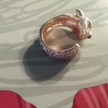 FDLK-Anillo de leopardo con incrustaciones de cristal para mujer, sortija Unisex con personalidad, regalo de joyas de fiesta