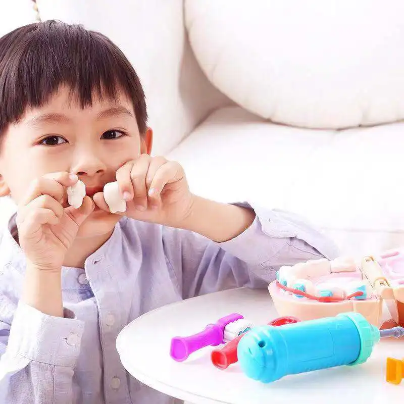 Play Doh игрушки доктора для детей, ролевые игры, игрушка стоматолога, проверка зубов, модель, набор, медицинский набор, ролевые игры