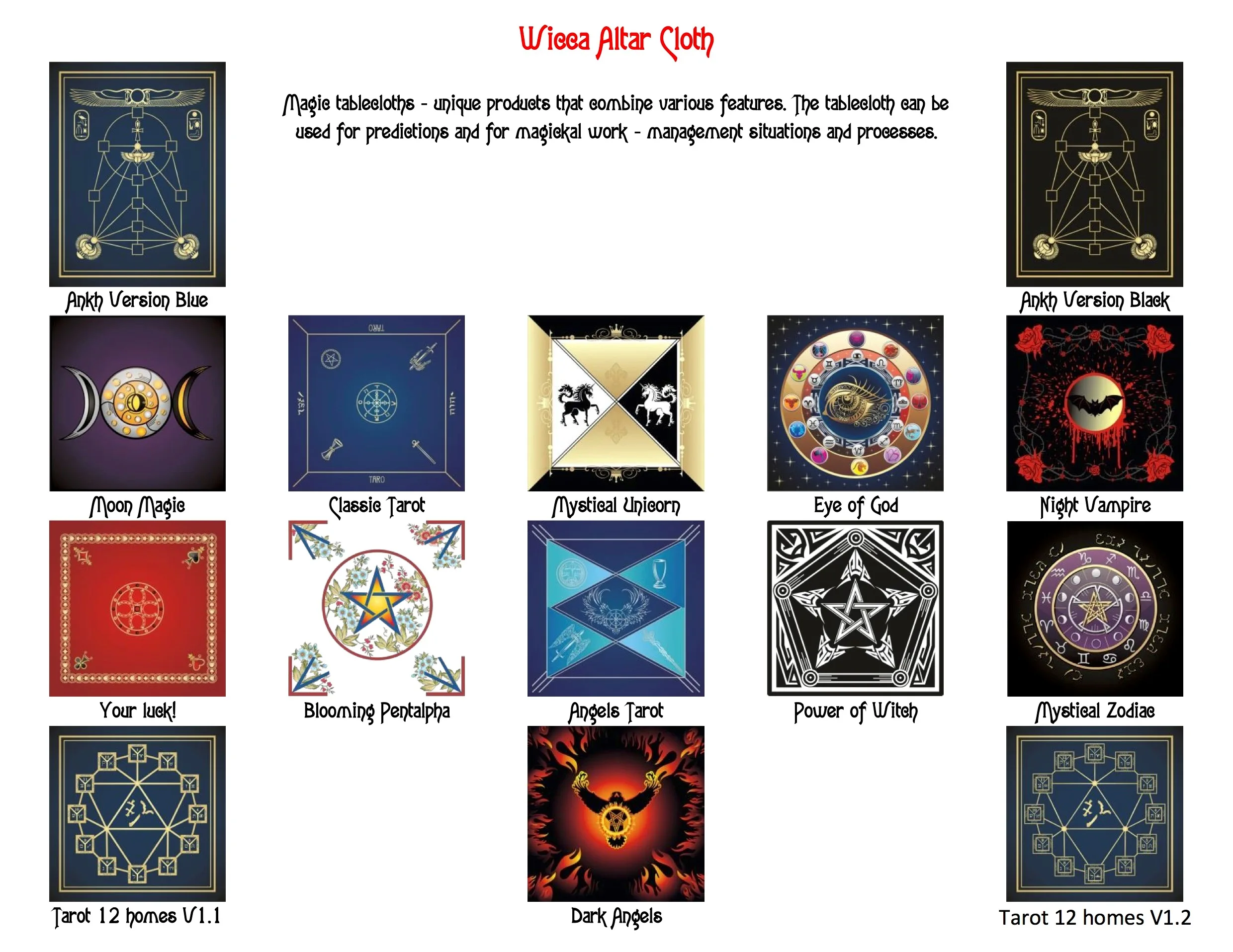 Скатерть для divination Mini Tarot