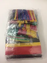 Tubo retráctil de poliolefina para protección de cables, conjunto de tubo termorretráctil, en diferentes colores/negro, surtido de encogimiento de calor de amplia aplicación en cableado