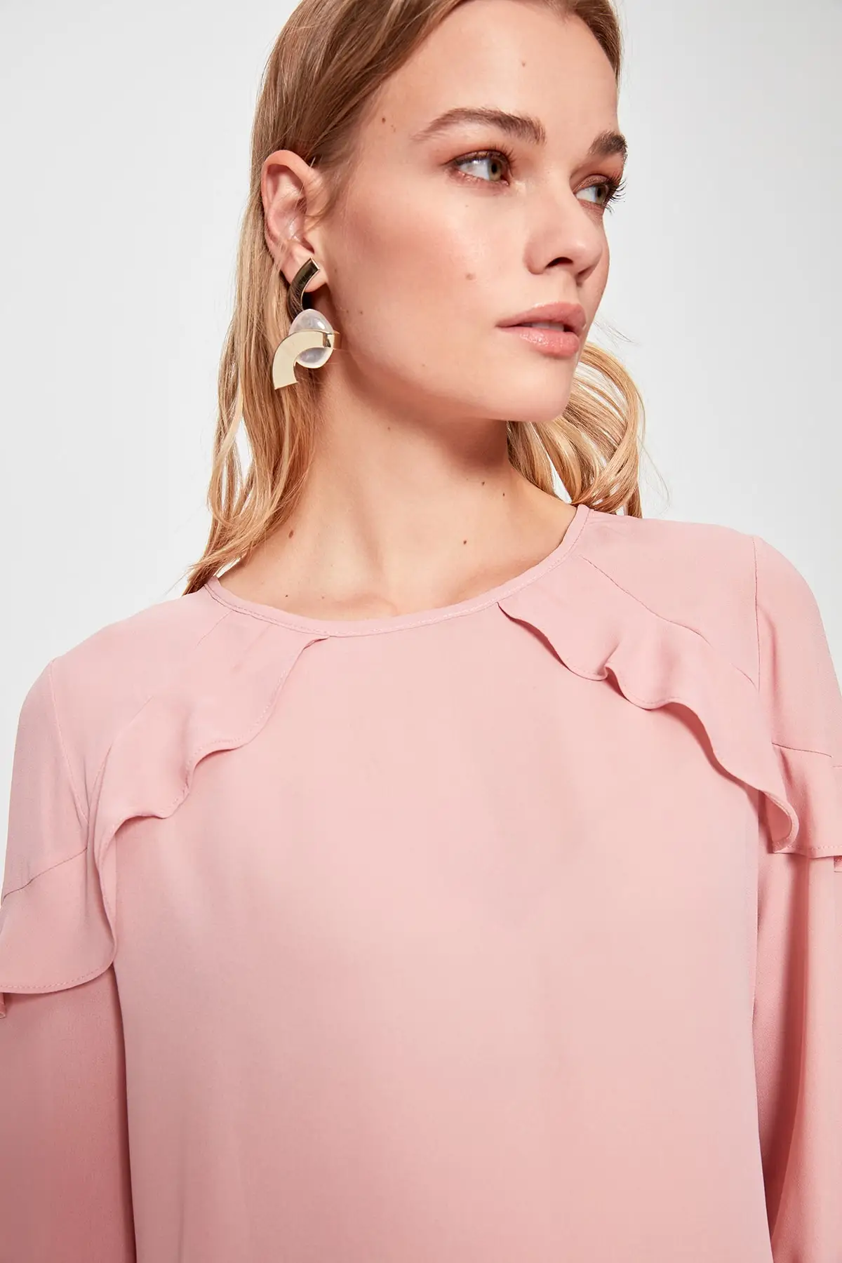 Trendyol Ruffle Detail Bluz TWOAW20BZ0855