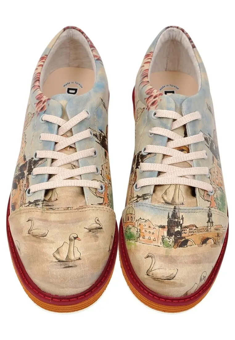 

Swans on the River" design fashion women shoes