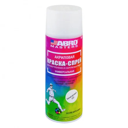 Paint spray Abro Masters (white matte) paint in cans Pepper thermochrome sprayer Graffiti phosphor | Обустройство дома