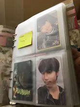 10 Uds PVC A5A6A7 de almacenamiento transparente tarjeta titular carpeta anillos Notebook 6 agujero bolsas documento postal Banco accesorios de planificador