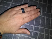 Anillos de silicona hipoalergénicos y flexibles para hombre, bandas de goma de 8mm de grado alimenticio FDA para dedo