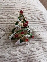 Badge-Gloves Crutches-Bells Pin Christmas-Brooch Santa-Snowman Cloth-Decoration Gift