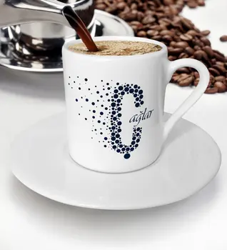 

Personalized O Head Case and Is Turkish coffee Cup (Model 5)